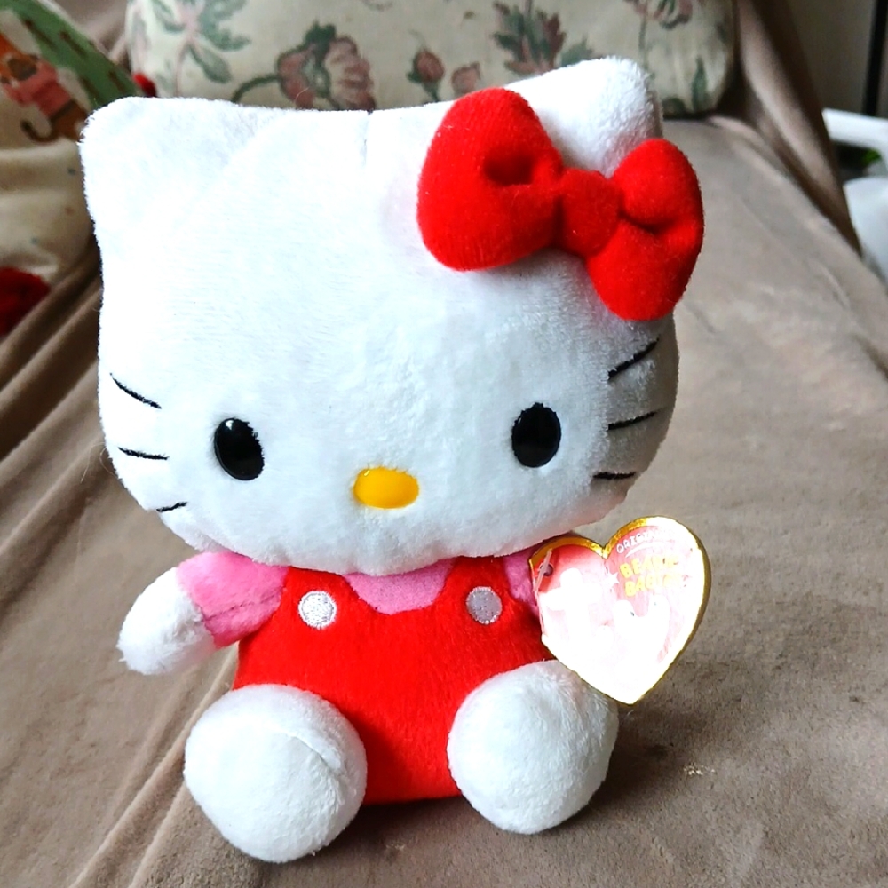 Hello Kitty Plush Toy - Red and White